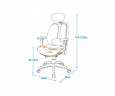 Компьютерное кресло серия Synif мод. Inno Health (SY-1264-W-GN) с белым каркасом