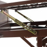 Медицинская механическая кровать MED-MOS Е-31 (ЛДСП коричневый) с матрасом